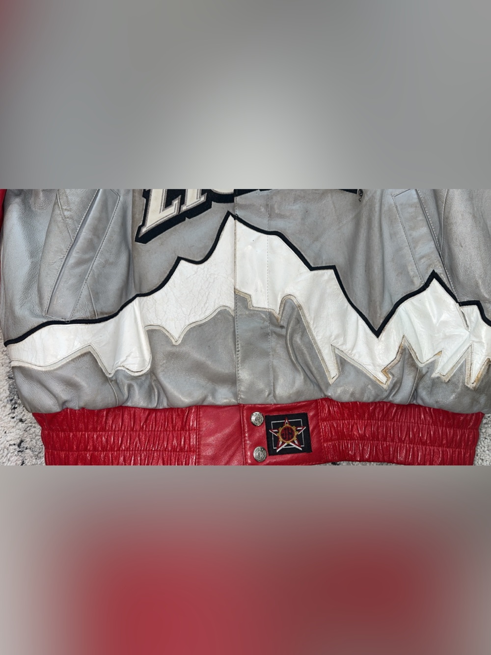 Coors Light Racing Leather Jacket - Red & Silver - Picture 6 of 8